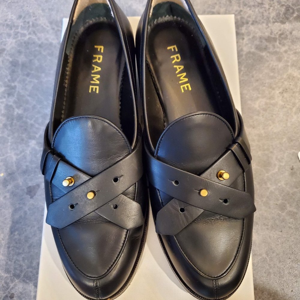 Frame Le Larchmont Strap Loafer Noir 36